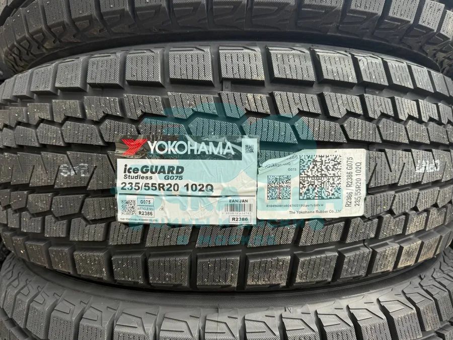 Шина Yokohama iceGuard Studless G075 235/55 R20 102Q — фото 1