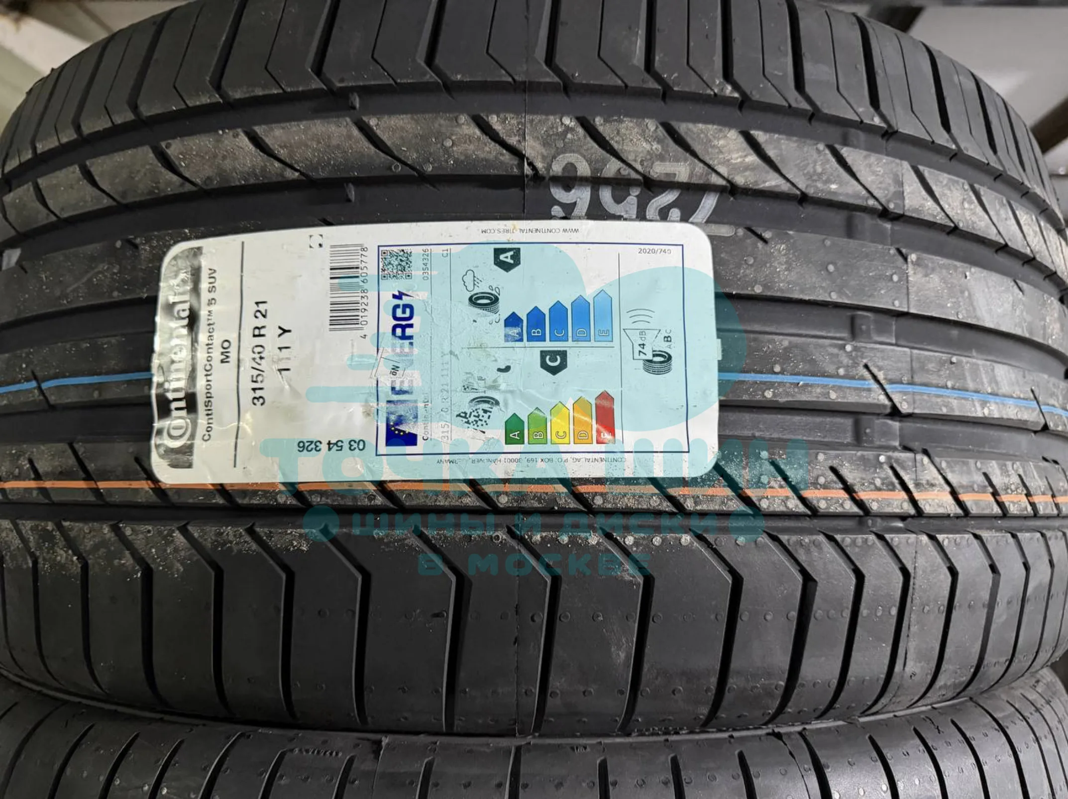 Шина Continental ContiSportContact 5 SUV 315/40 R21 111Y MO