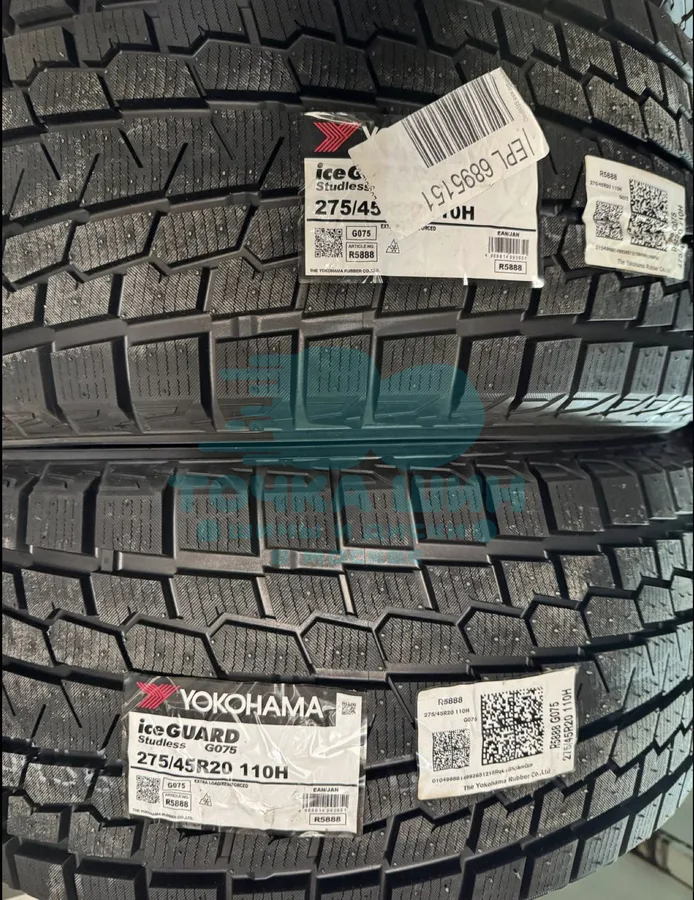 Шина Yokohama iceGuard Studless G075 275/45 R20 110Q XL — фото 1