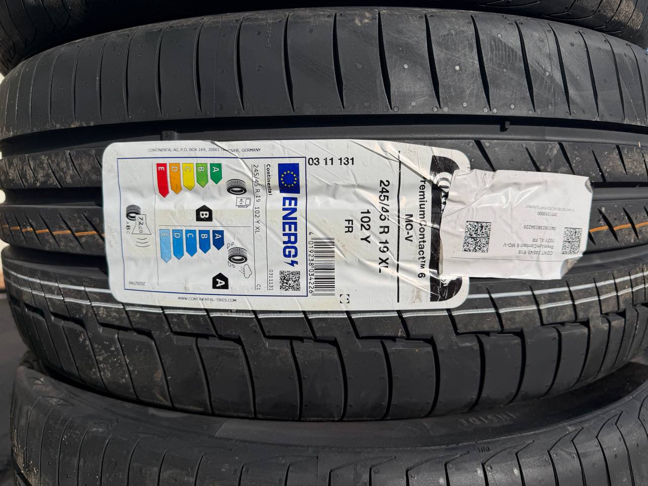 Этикетка Continental PremiumContact 6 245/45 R19 102Y XL FR MO-V