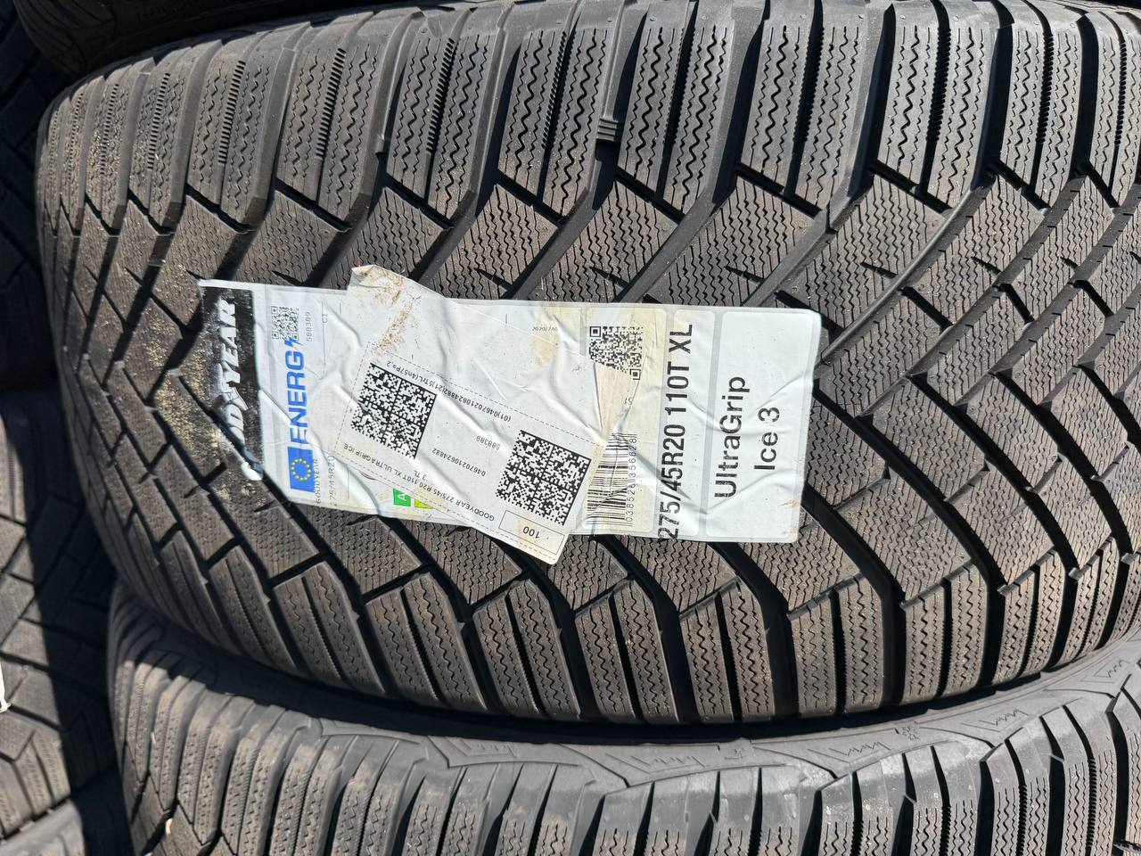 Передняя шина 275/45 R20 110T XL — этикетка