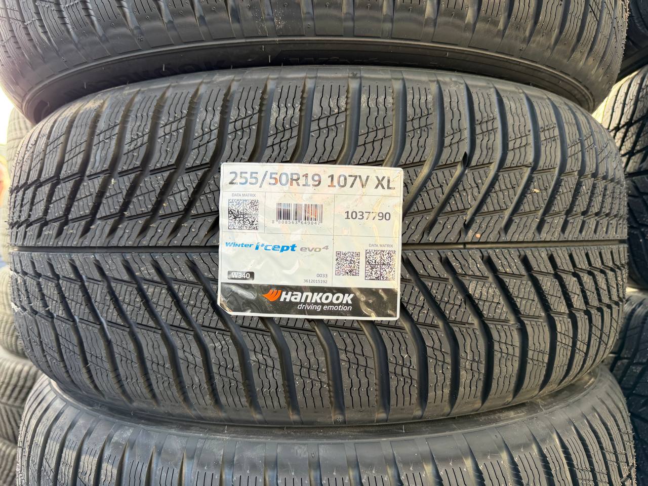 Этикетка Hankook W340 255/50 R19