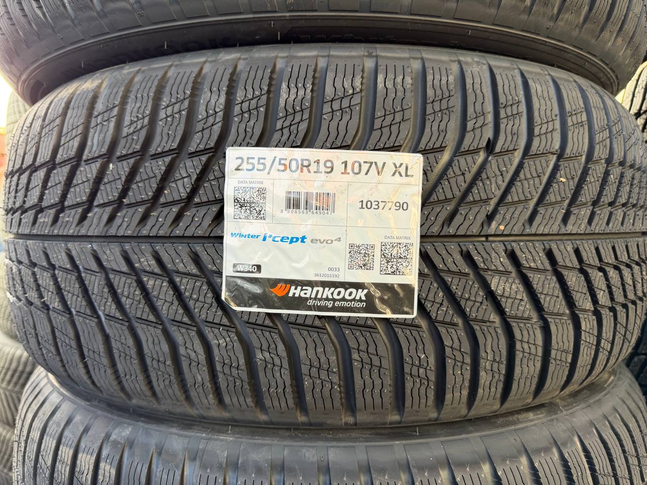 Hankook Winter i*cept evo4 255/50 R19 107V XL — этикетка