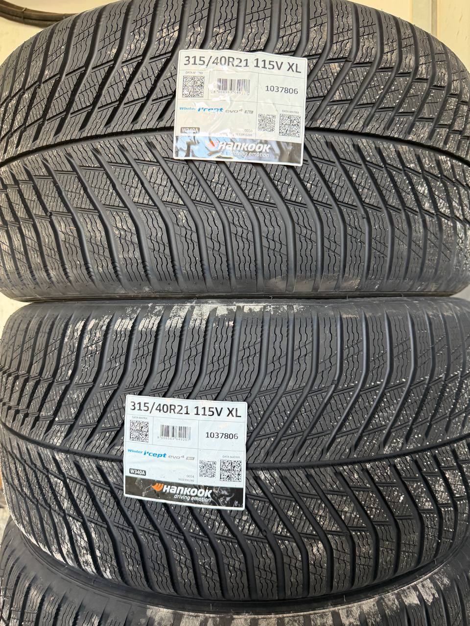 Hankook evo4 SUV 315/40 R21 — этикетки