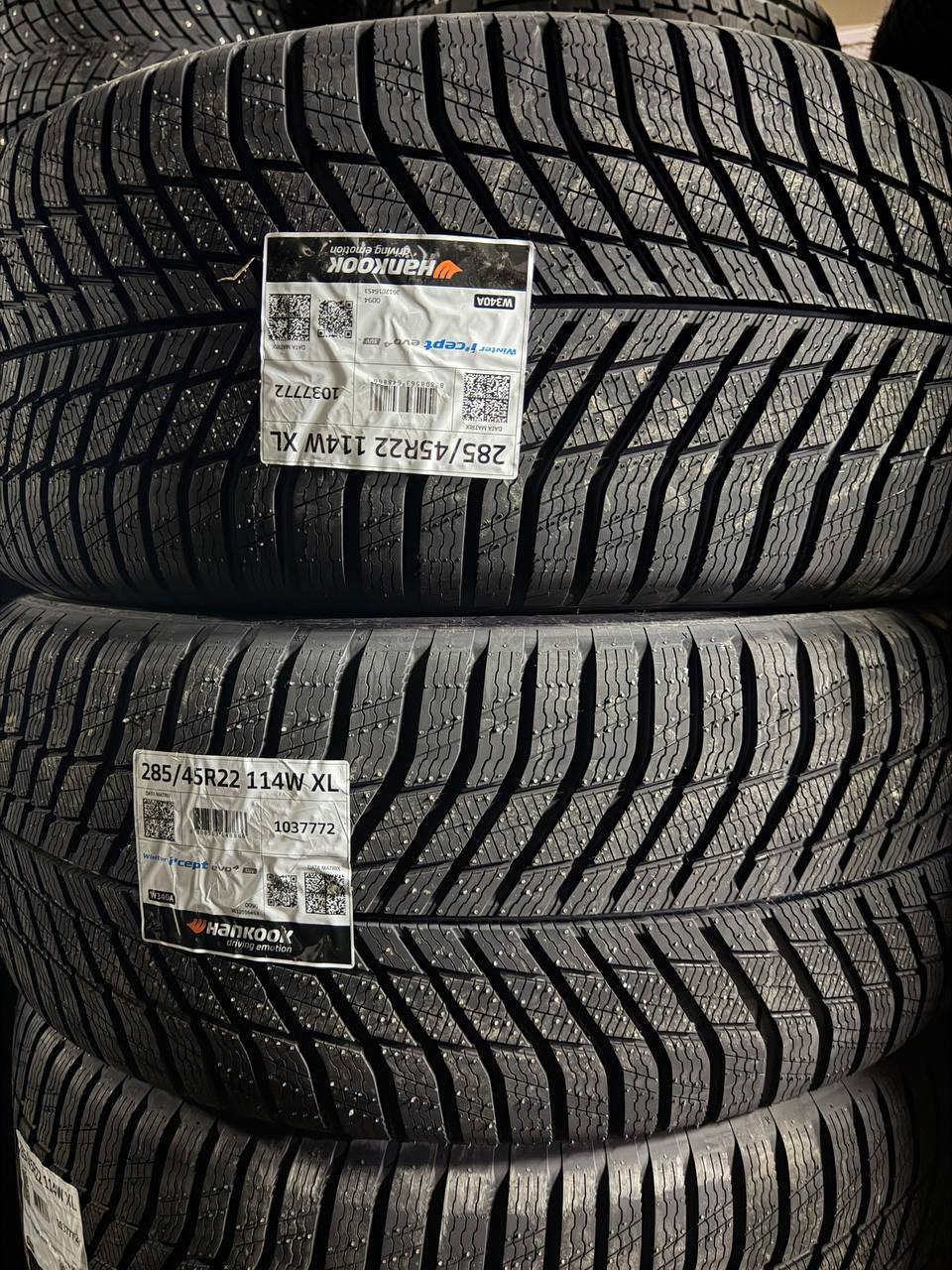 Hankook evo4 SUV 285/45 R22 — этикетки