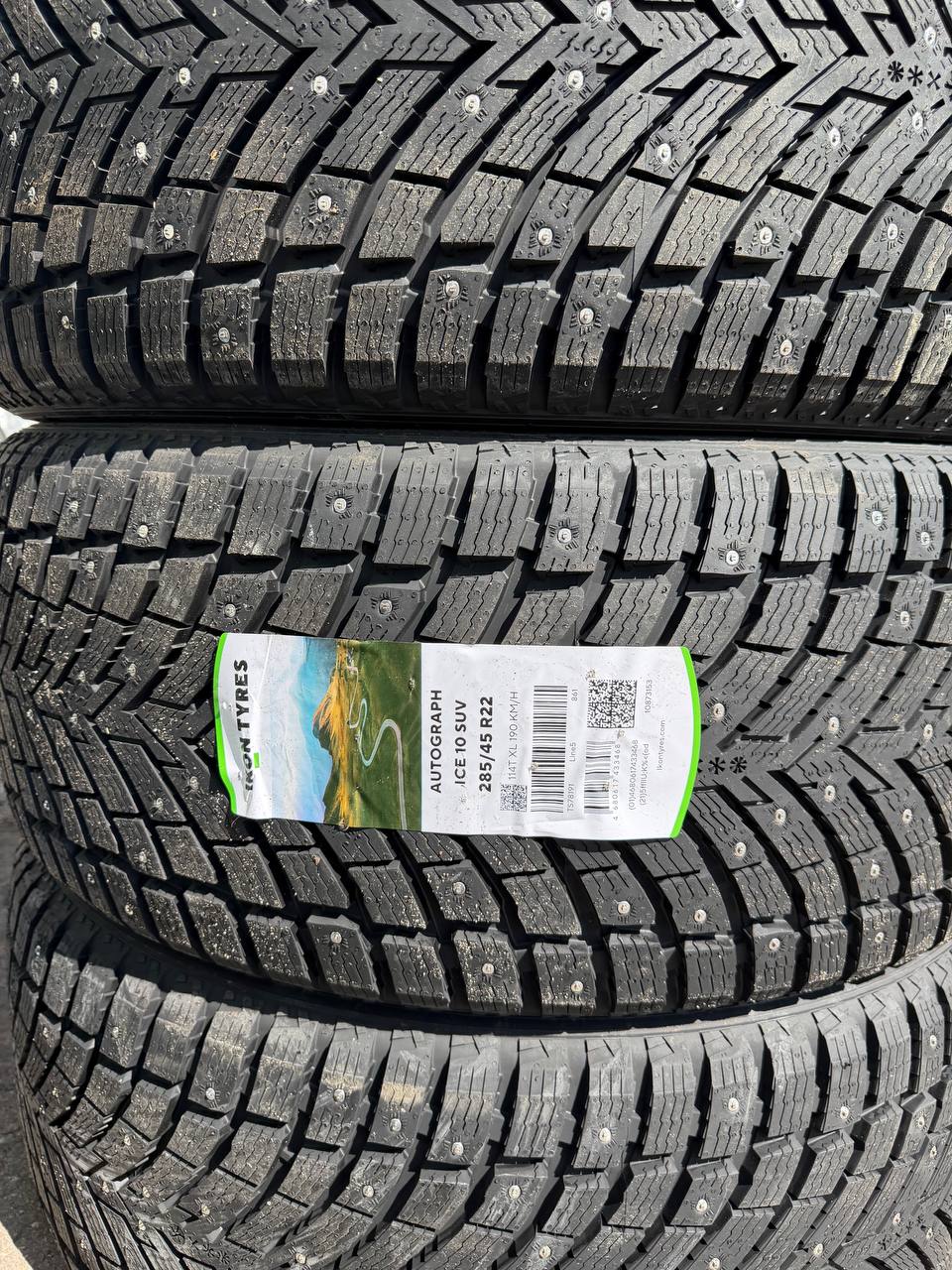 Ikon Autograph Ice 10 SUV 285/45 R22 — протектор и шипы