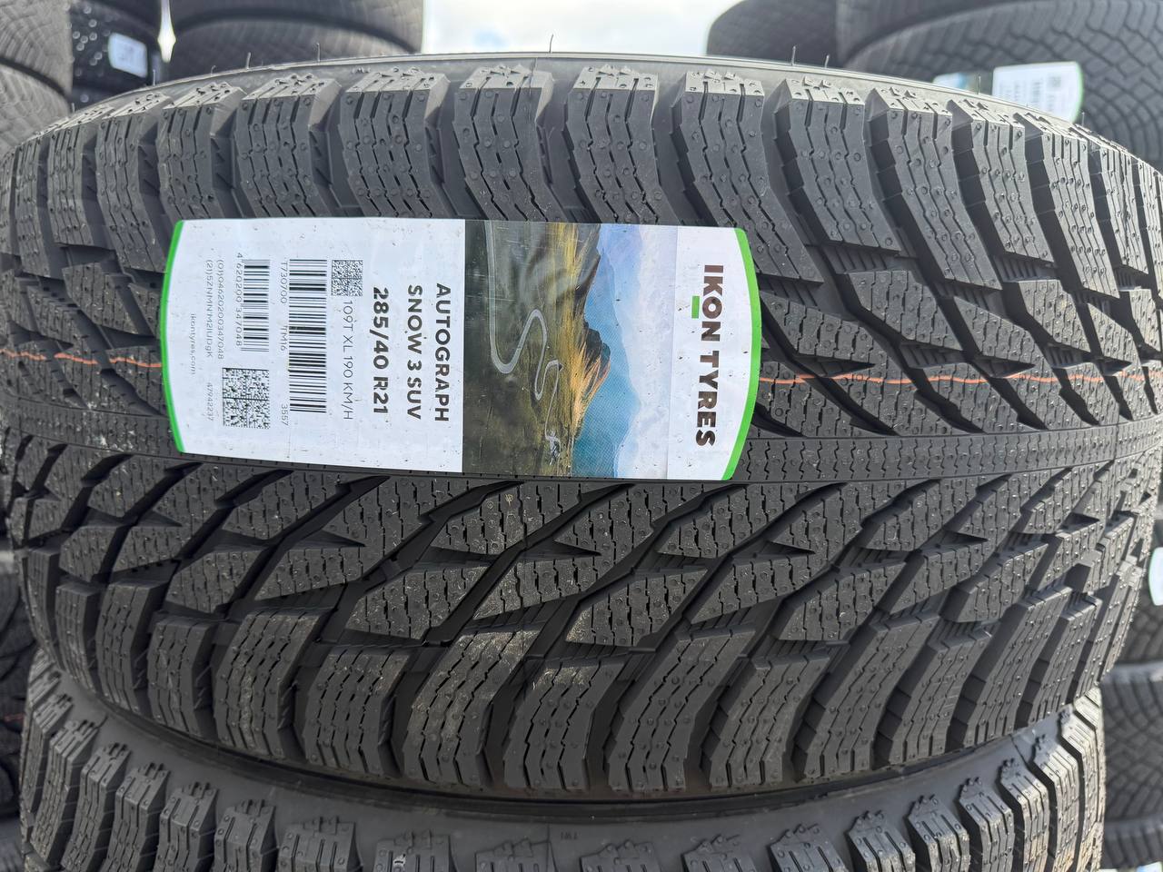Передняя шина 285/40 R21 109T XL — этикетка
