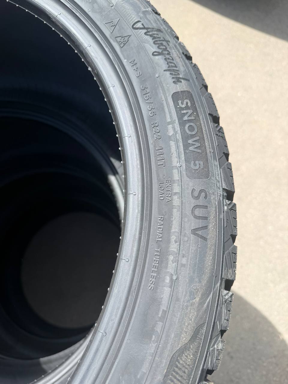 Боковина 315/35 R22 111T: Snow 5 SUV, M+S, EXTRA LOAD