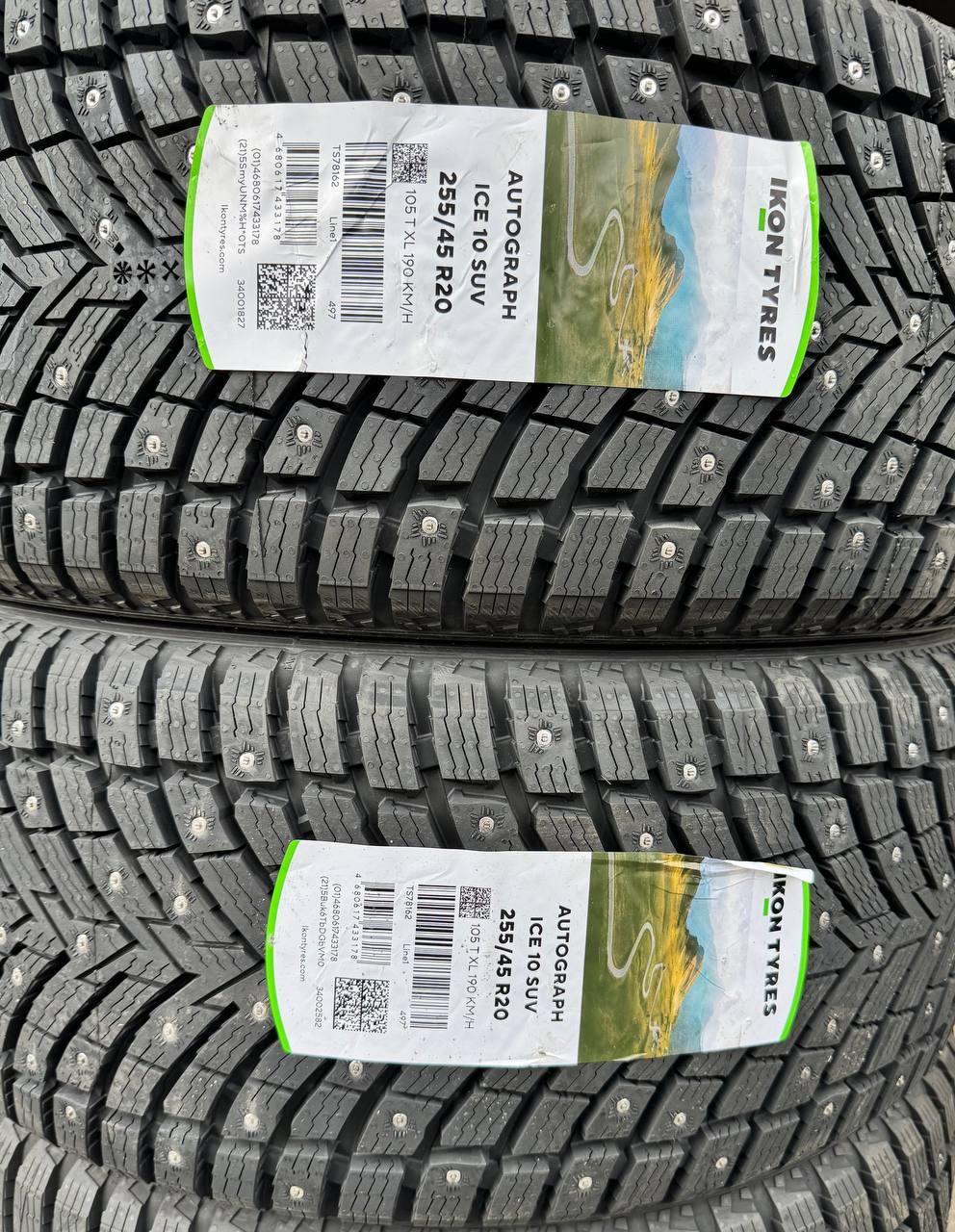 Этикетки передних шин 255/45 R20 105T XL, TS78162