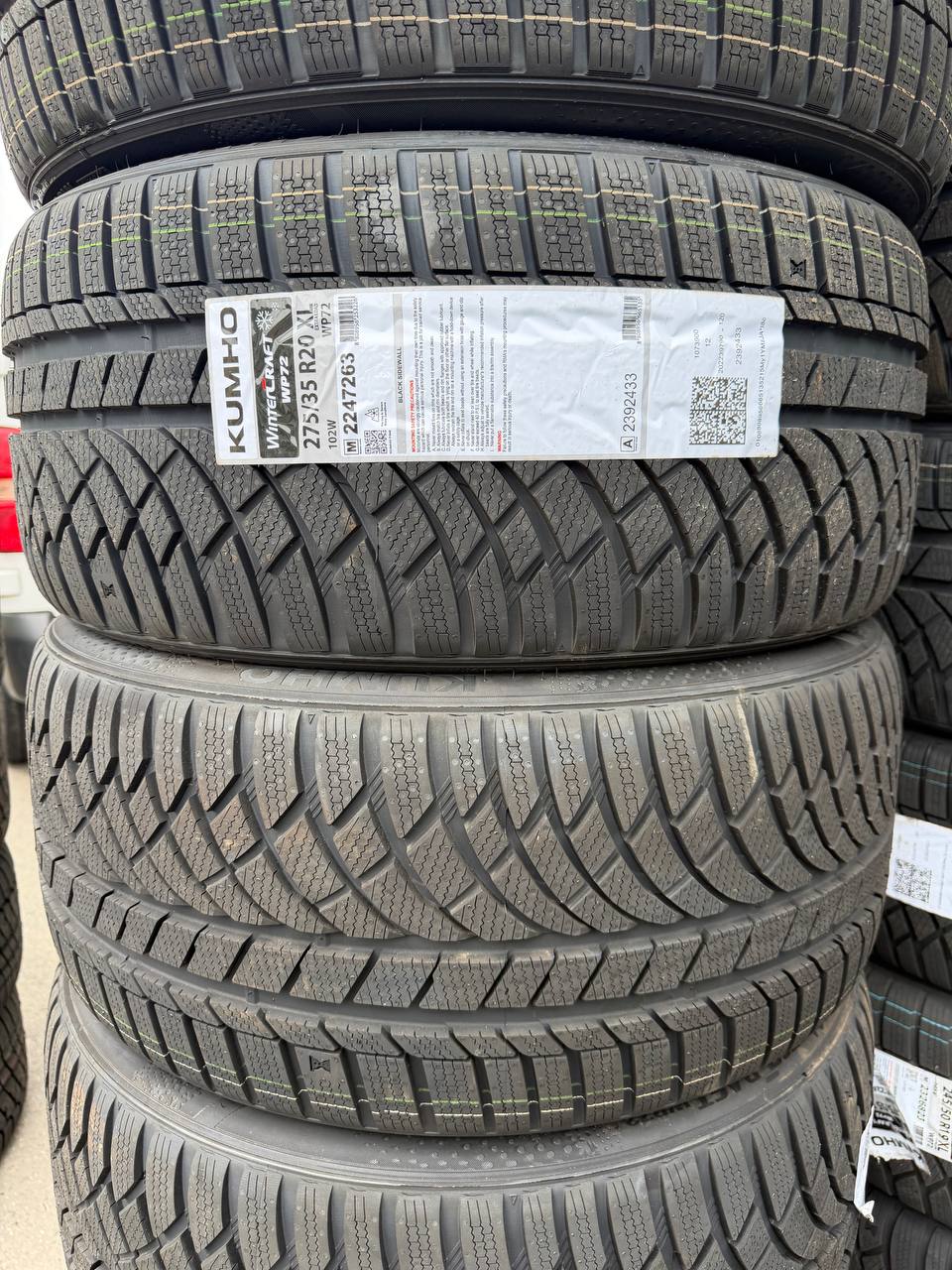 Протектор и этикетка Kumho WinterCraft WP72 275/35 R20
