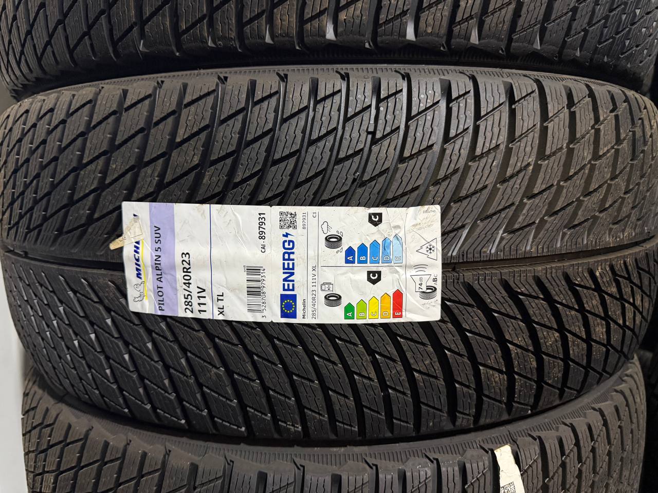 Michelin Pilot Alpin 5 SUV 285/40 R23 111V XL — этикетка