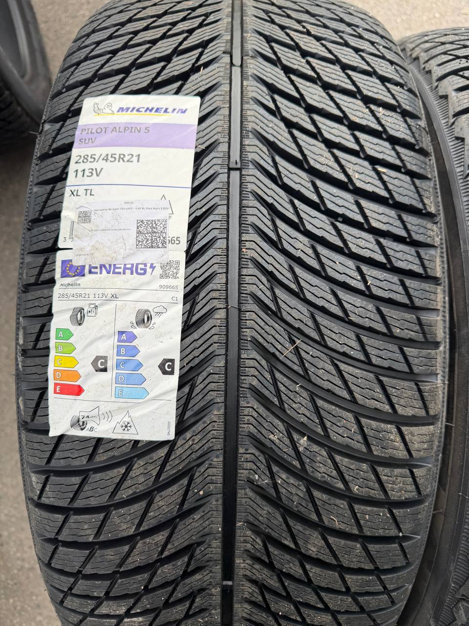 Michelin Pilot Alpin 5 SUV 285/45 R21 113V XL — этикетка