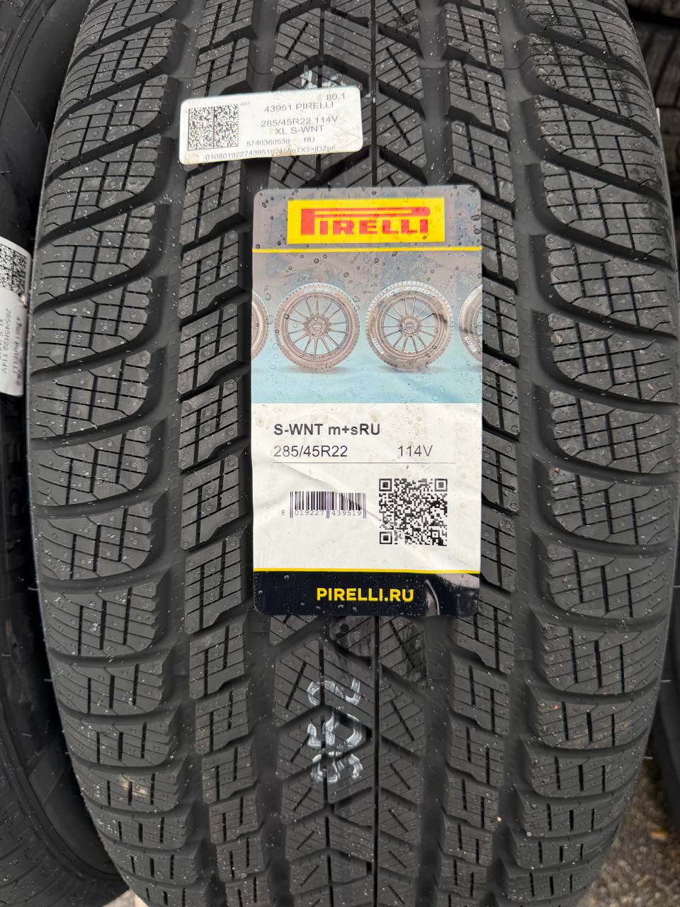 Pirelli Scorpion Winter 285/45 R22 114V XL — этикетка