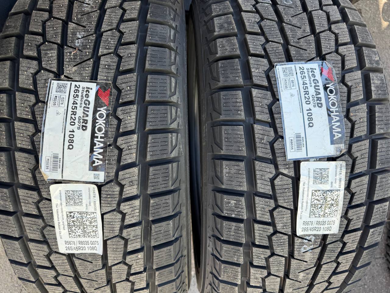 Комплект Yokohama iceGUARD G075 265/45 R20 для Mercedes GLE и Honda Pilot